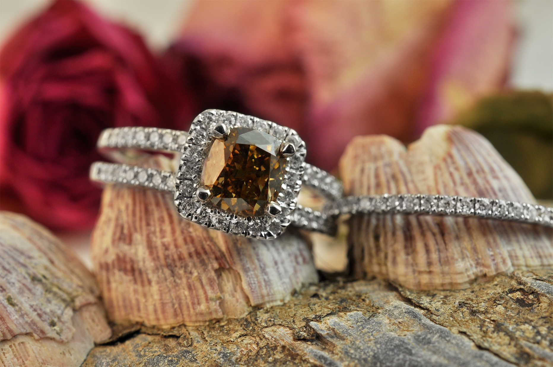 Chocolate Diamond Engagement Ring